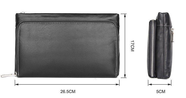 Men's purse in smooth leather Vintage 14970 Black 14970 фото