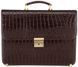 Briefcase SHVIGEL 00366 made of genuine leather Brown 00366 фото 1
