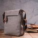 Practical vertical men's textile bag 21266 Vintage Gray 21266 фото 7