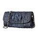 Clutch bag CROCODILE LEATHER 18248 made of genuine crocodile leather Blue 18248 фото 1