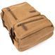 Unisex textile travel backpack with two compartments Vintage 20614 Sand 20614 фото 3