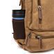 Unisex textile travel backpack with two compartments Vintage 20614 Sand 20614 фото 6