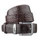 Ремінь CROCODILE LEATHER 18603 з натуральної шкіри крокодила Коричневий 18603 фото 1