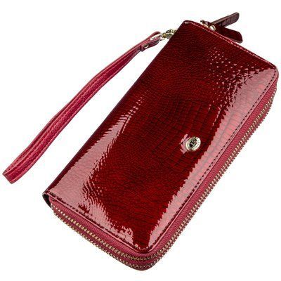 Women's clutch with two compartments ST Leather 18907 Burgundy 18907 фото