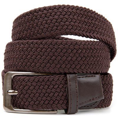 Textile men's belt classic Vintage 20523 Brown 20523 фото