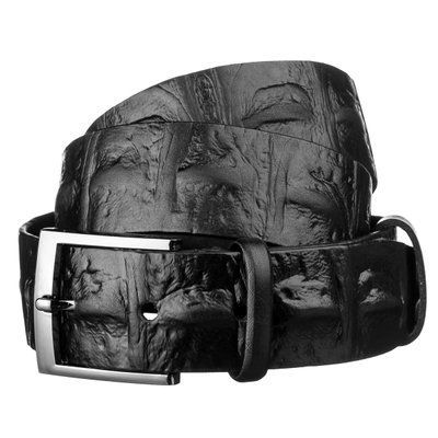 Men's belt SHVIGEL 15270 leather Black 15270 фото