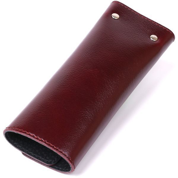 Добротная кожаная ключница Shvigel 16532 Бордовый VAL-01218 фото