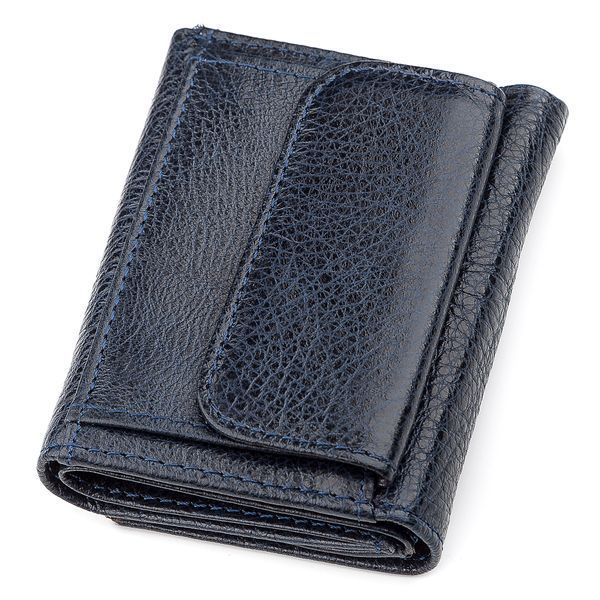 Кошелек ST Leather 18322 (ST440) небольшой кожаный Синий 18322 фото