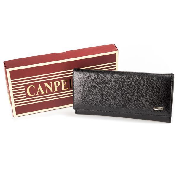 Кошелек женский CANPELLINI 17044 кожаный Черный 20773 фото