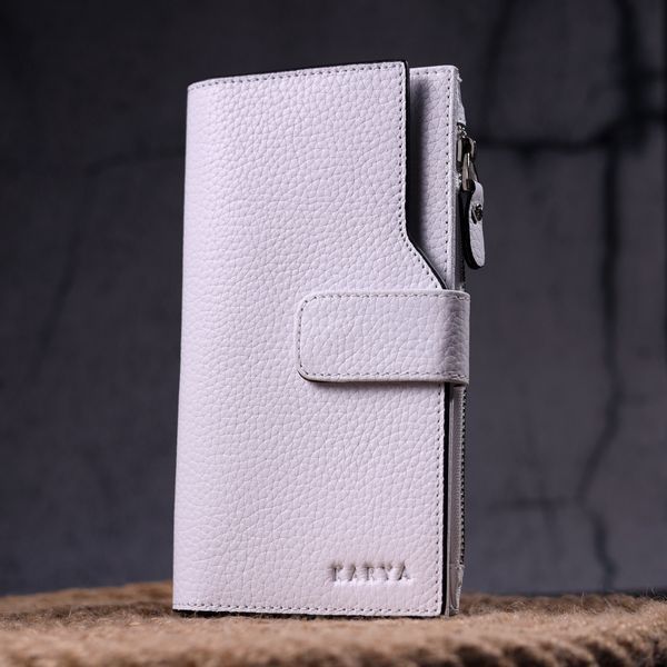 Beautiful women's purse made of genuine leather KARYA 21334 White 21334 фото