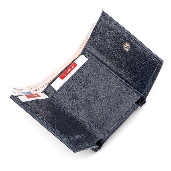 Кошелек ST Leather 18322 (ST440) небольшой кожаный Синий 18322 фото