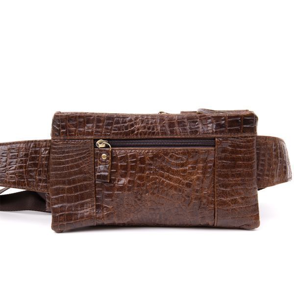 Banana belt under reptile skin unisex Vintage 20401 Brown 20401 фото