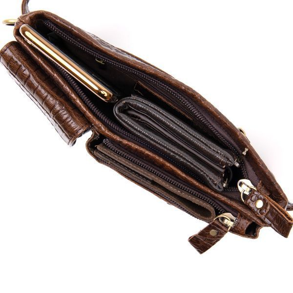 Banana belt under reptile skin unisex Vintage 20401 Brown 20401 фото