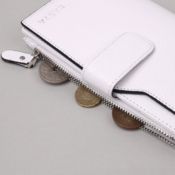 Beautiful women's purse made of genuine leather KARYA 21334 White 21334 фото