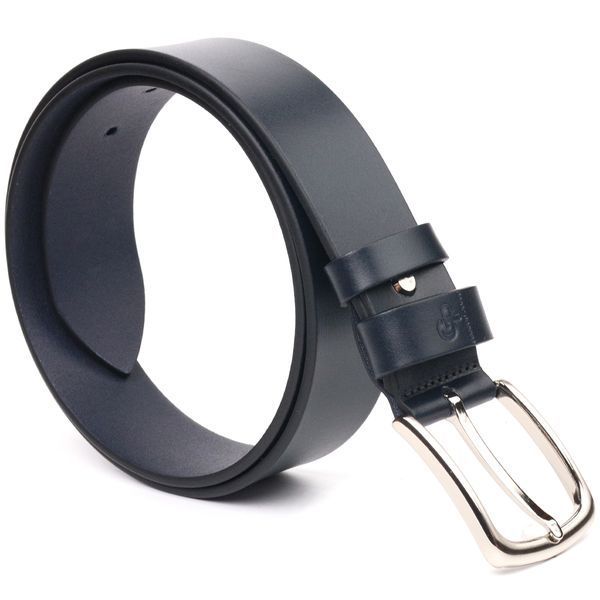 Excellent belt for men made of genuine leather Grande Pelle 21469 Blue 21469 фото