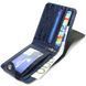 Stylish wallet for men in two folds made of genuine textured leather with crocodile embossing CANPELLINI 21577 Blue 21577 фото 5