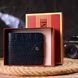 Stylish wallet for men in two folds made of genuine textured leather with crocodile embossing CANPELLINI 21577 Blue 21577 фото 8