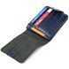 Stylish wallet for men in two folds made of genuine textured leather with crocodile embossing CANPELLINI 21577 Blue 21577 фото 4