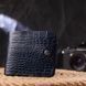 Stylish wallet for men in two folds made of genuine textured leather with crocodile embossing CANPELLINI 21577 Blue 21577 фото 6