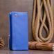 Вертикальный кошелек на кнопке унисекс ST Leather 19205 Синий 19205 фото 8