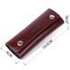 Добротная кожаная ключница Shvigel 16532 Бордовый VAL-01218 фото 3