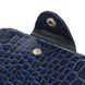 Stylish wallet for men in two folds made of genuine textured leather with crocodile embossing CANPELLINI 21577 Blue 21577 фото 3