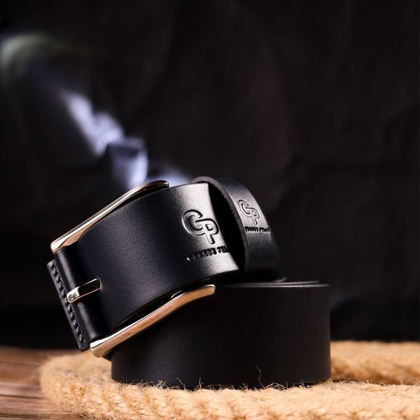 The perfect belt for men made of genuine leather Grande Pelle 21470 Blue 21470 фото