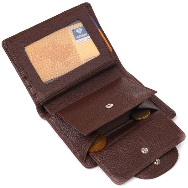 Women's vertical wallet made of genuine leather CANPELLINI 21679 Brown 21679 фото