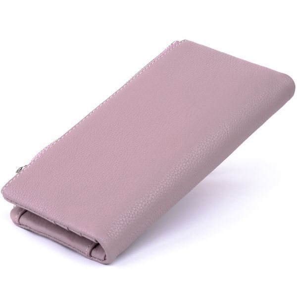 Вертикальный кошелек на кнопке женский ST Leather 19206 Лиловый 19206 фото