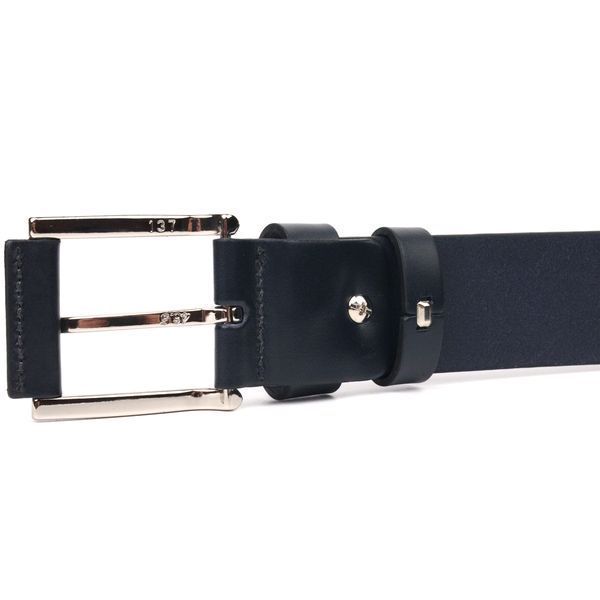 The perfect belt for men made of genuine leather Grande Pelle 21470 Blue 21470 фото