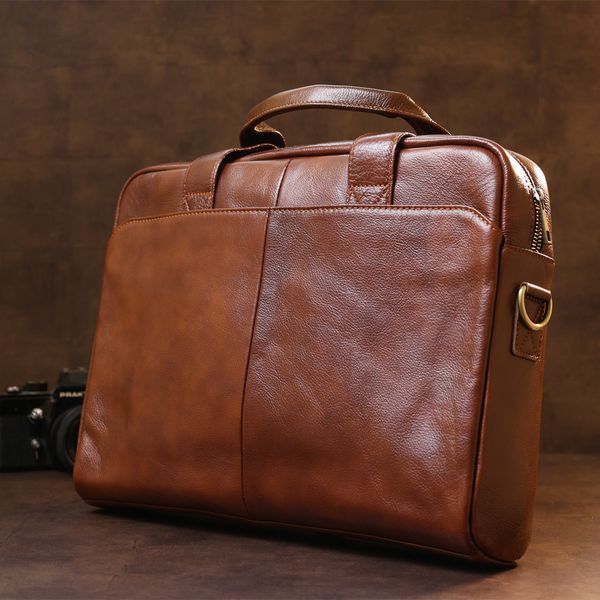 Leather men's laptop bag Vintage 20470 Brown 20470 фото