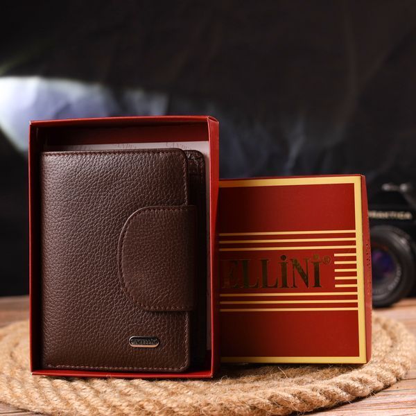 Women's vertical wallet made of genuine leather CANPELLINI 21679 Brown 21679 фото