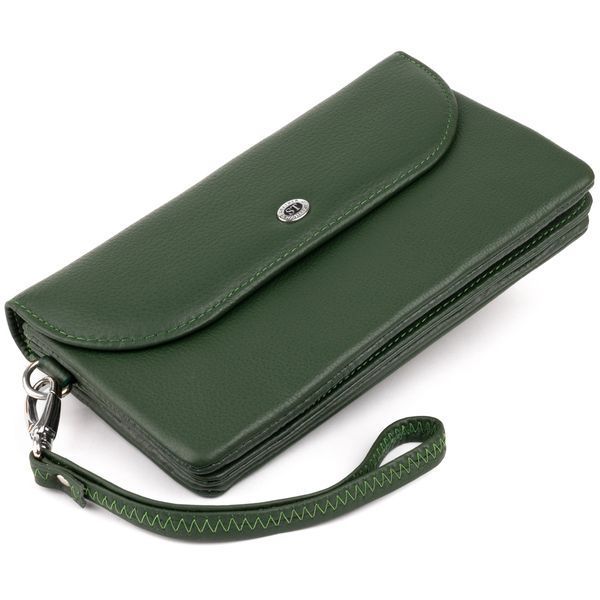 Клатч из кожи женский ST Leather 19320 Зеленый 19320 фото