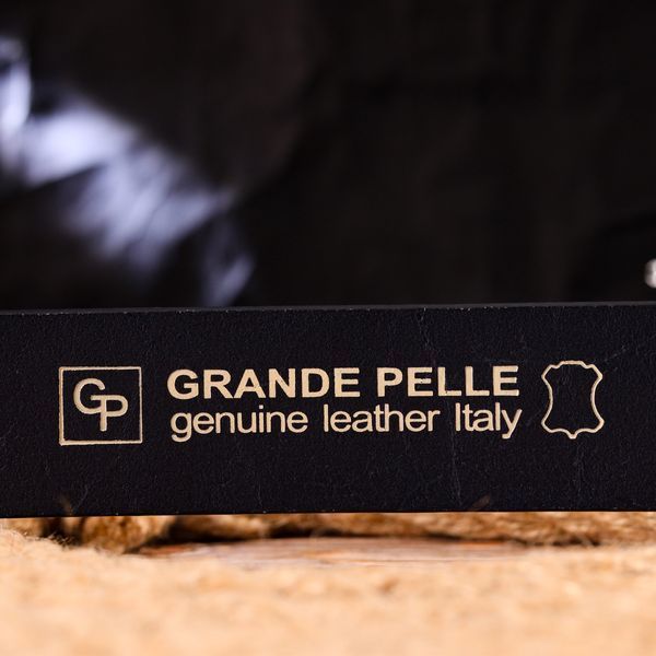 The perfect belt for men made of genuine leather Grande Pelle 21470 Blue 21470 фото