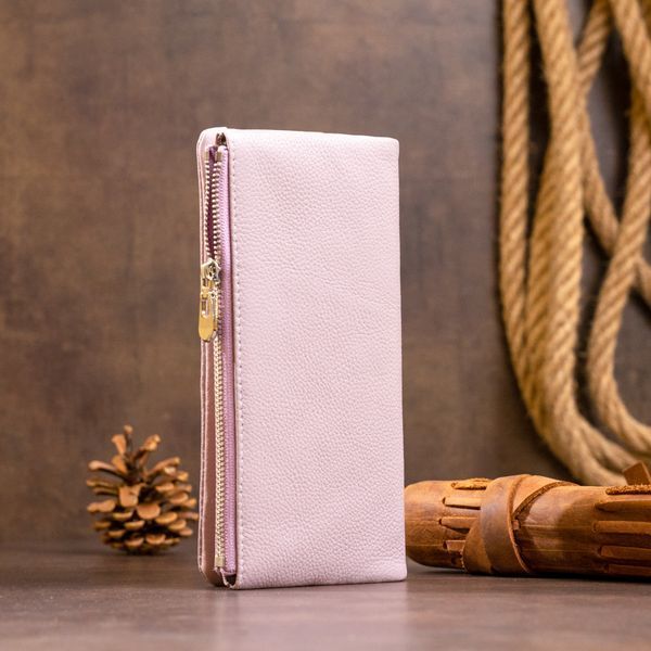Вертикальный кошелек на кнопке женский ST Leather 19206 Лиловый 19206 фото