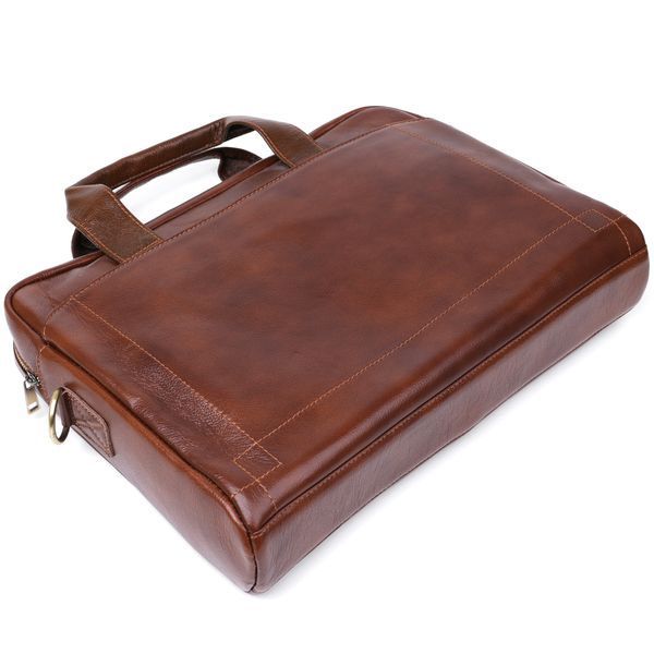 Leather men's laptop bag Vintage 20470 Brown 20470 фото