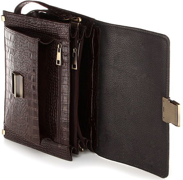 Purse SHVIGEL 00368 made of genuine leather Brown 00368 фото