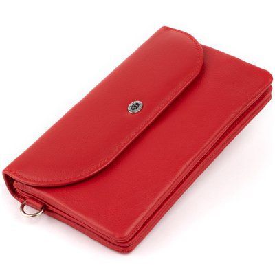 Women's leather clutch ST Leather 19321 Red 19321 фото