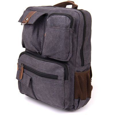 Unisex textile travel backpack Vintage 20617 Graphite 20617 фото