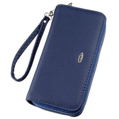 Women's wallet made of grained eco-leather KIVI 19046 Blue 19046 фото