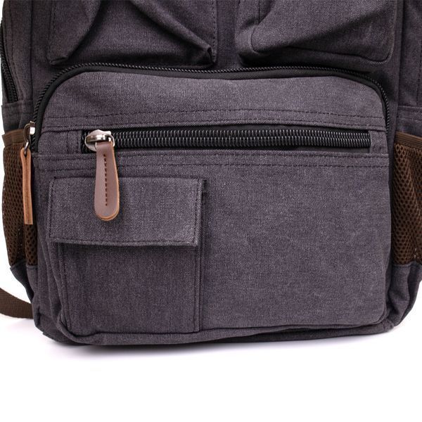 Unisex textile travel backpack Vintage 20617 Graphite 20617 фото