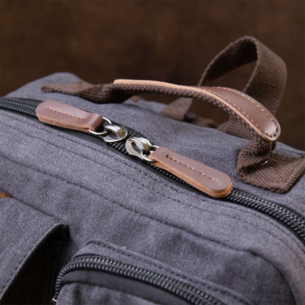 Unisex textile travel backpack Vintage 20617 Graphite 20617 фото