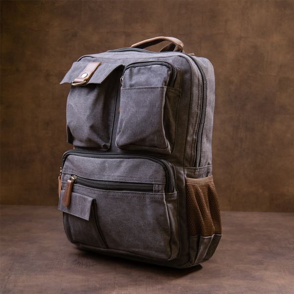 Unisex textile travel backpack Vintage 20617 Graphite 20617 фото