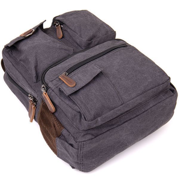 Unisex textile travel backpack Vintage 20617 Graphite 20617 фото