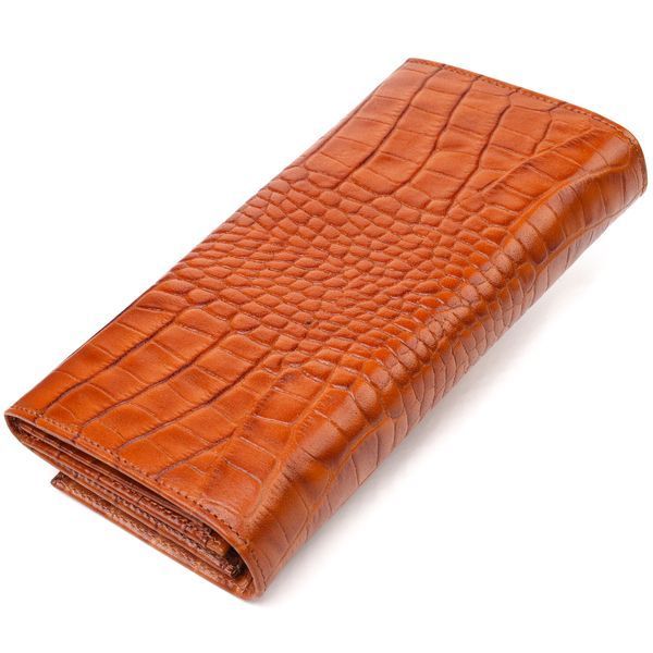 High-quality women's wallet with coin holder made of genuine textured leather CANPELLINI 21528 Red 21528 фото