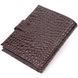 Compact men's wallet made of genuine leather with crocodile embossing KARYA 21386 Brown 21386 фото 2
