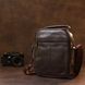 Practical men's leather shoulder bag Vintage 20458 Brown 20458 фото 7