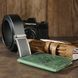 Ремінь чоловічий c затемненій пряжкою і чорною вставкою Vintage 20284 Чорний 20284 фото 4