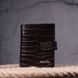Compact men's wallet made of genuine leather with crocodile embossing KARYA 21386 Brown 21386 фото 8