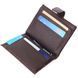 Compact men's wallet made of genuine leather with crocodile embossing KARYA 21386 Brown 21386 фото 4